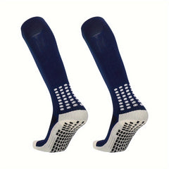 Men's Soccer Socks Non slip Grip Football Crew Socks