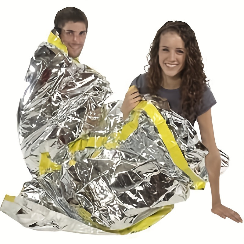2pcs First Aid Sleeping Bags Windproof Warm Sleeping Bag Camping Trekking