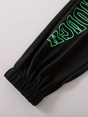 Toddler Boys Letter ENOUGH Graphic Jogger Pants