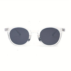 Men's Round Frame Sunglasses With Case