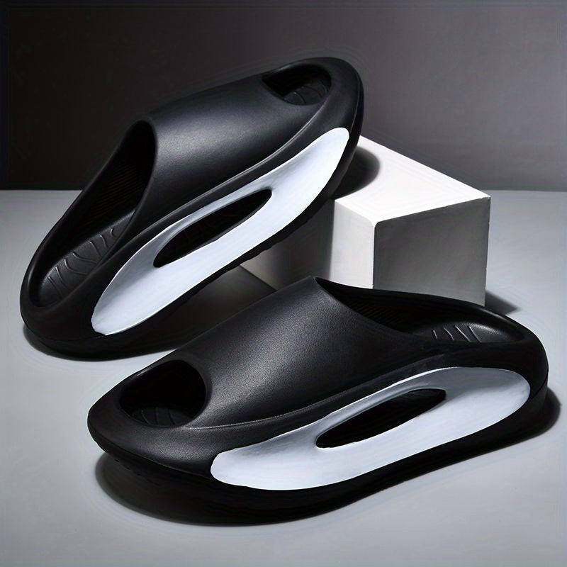 Men's Platform Slides Casual Non Slip Slippers Open Toe Shoes
