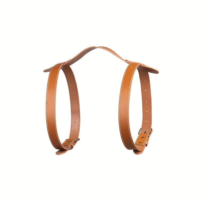 Adjustable PU Leather Picnic Mat Strap