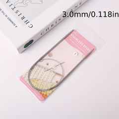 Stainless Steel Circular Knitting Needles for Professional Use