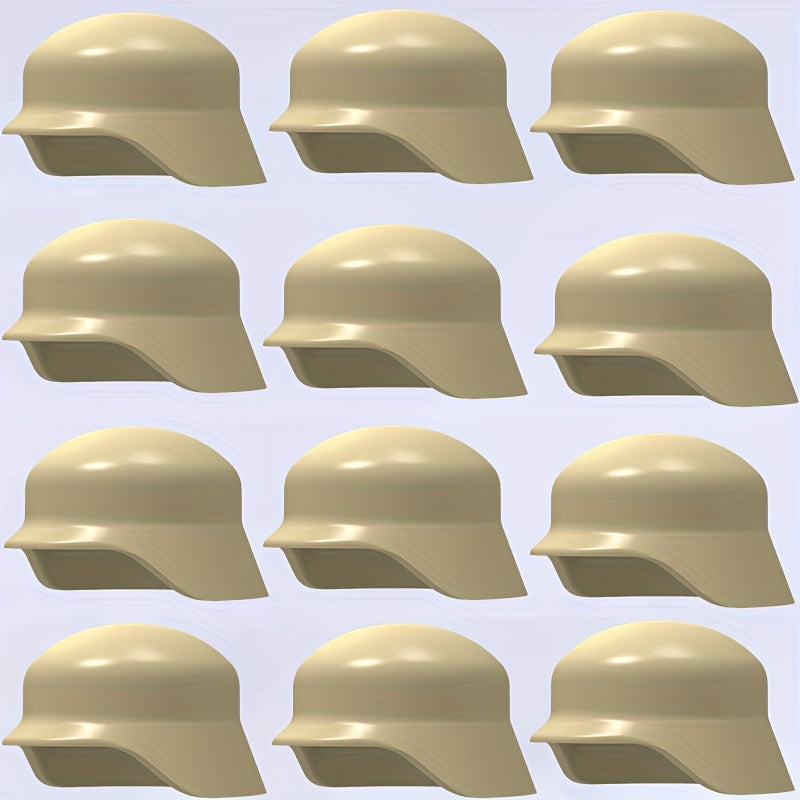 12pcs Mini Building Block Character Warrior Helmets DIY Dressing Toys
