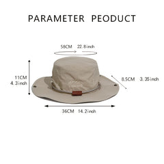 Men's Sun Protective Bucket Hat for Outdoor Activities