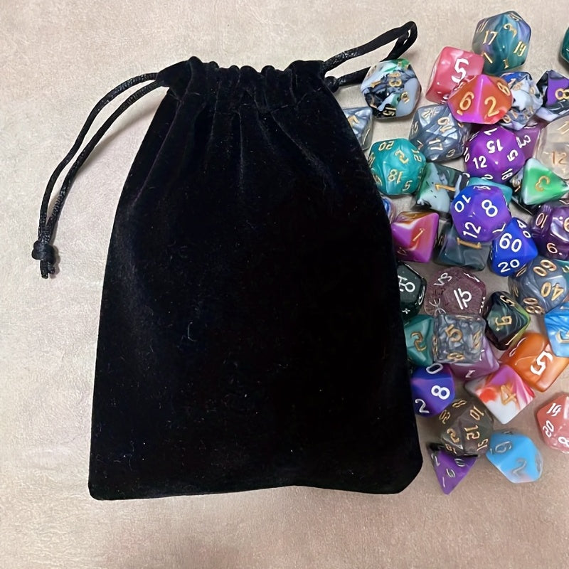 Small Dice Bag with Drawstring Closure - Holds 100 Polyhedral Dice