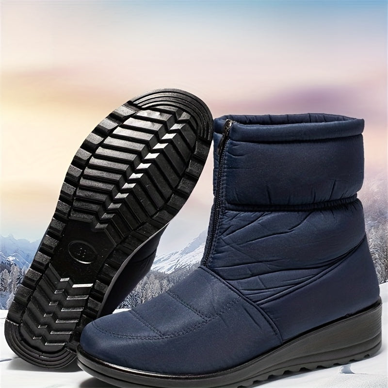 Women's Thermal Snow Boots Waterproof Slip on Winter Ankle Boots