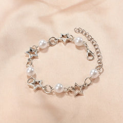 Star & Pearl Beaded Bracelet for Girls