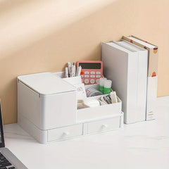 Desktop Storage Box with Drawer Office Desk Debris Sorting Box