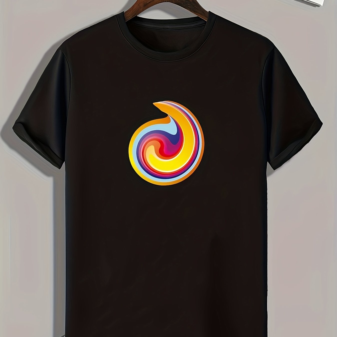 Colorful Pattern Men's Graphic T shirt Casual Comfy Tees For Summer
