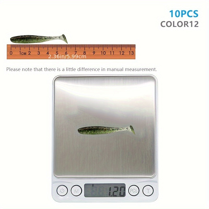 Soft Fishing Lures - Paddle Tail Swimbaits - Bass Fishing Bait