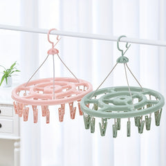 Clip Round Drying Rack 360 Degree Hanging Socks Hanger