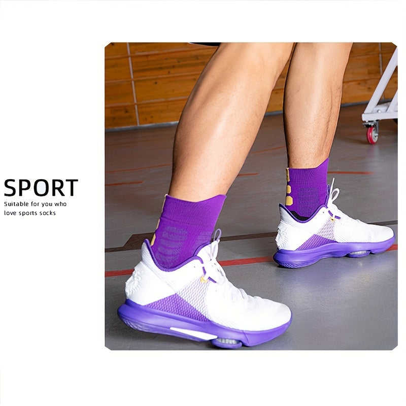 Boy's Mid Crew Sport Socks for Basketball Training
