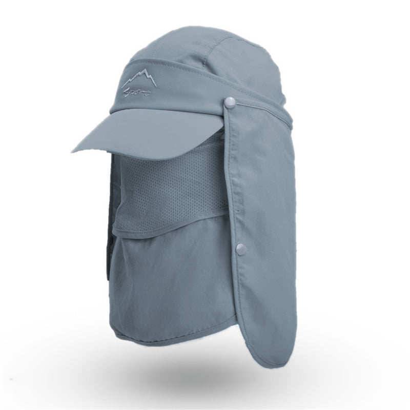 Men's Adjustable Sun Cap for Outdoor Activities with Neck Flap