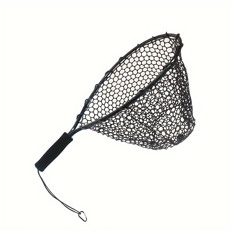 Portable Thickened Aluminum Alloy Silicone Fishing Landing Net