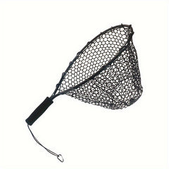 Portable Thickened Aluminum Alloy Silicone Fishing Landing Net