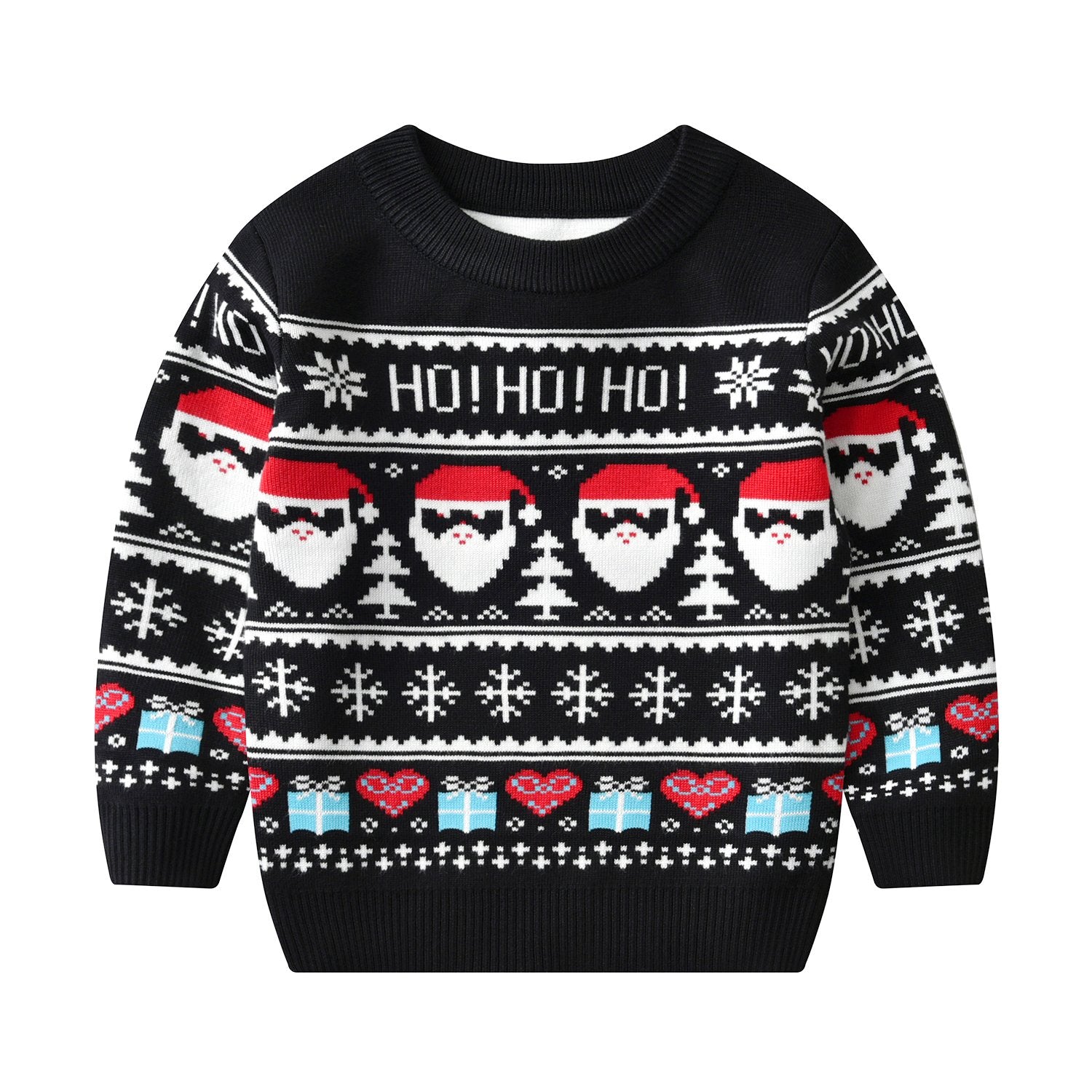 Christmas Santa Boys Knitted Sweatshirt