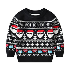 Christmas Santa Boys Knitted Sweatshirt
