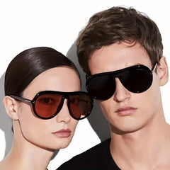 Round Frame Aviator Sunglasses UV400 Gradient Lens Glasses