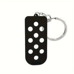 DIY Keychain Hole Plate Charm Pendant PVC Keychains Decorations