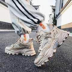 Men's Chunky Dad Sneakers Lace up Athletic Shoes