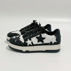 Women's Denim Skate Shoes Round Toe Low Top Sports Shoes