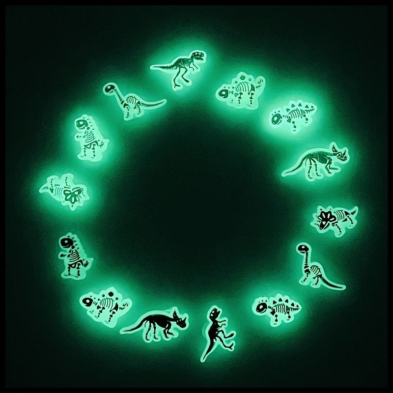 14pcs Dinosaur Luminous DIY Shoe Decorations Holiday Gift