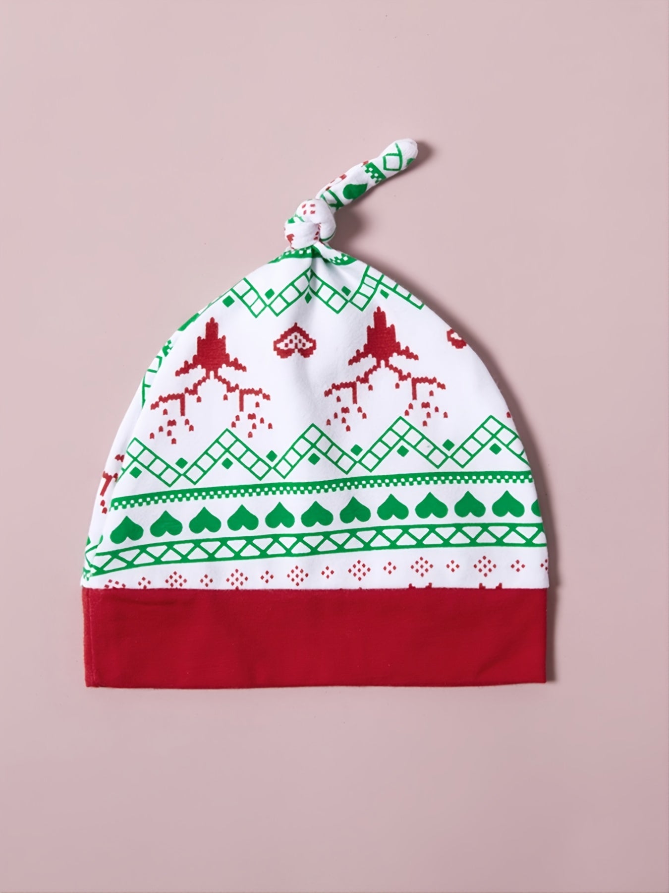 Christmas Party Baby Romper Pants Hat Headband Set