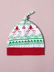 Christmas Party Baby Romper Pants Hat Headband Set