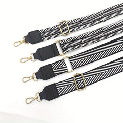 Geometric Pattern Bag Strap - Adjustable and Durable - Travel Bag Accessory