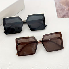 2Pairs Couple's Large Frame Sunglasses Vintage UV Protection