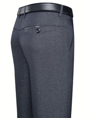 Men's Formal Solid Dress Trousers For Business Wedding Party