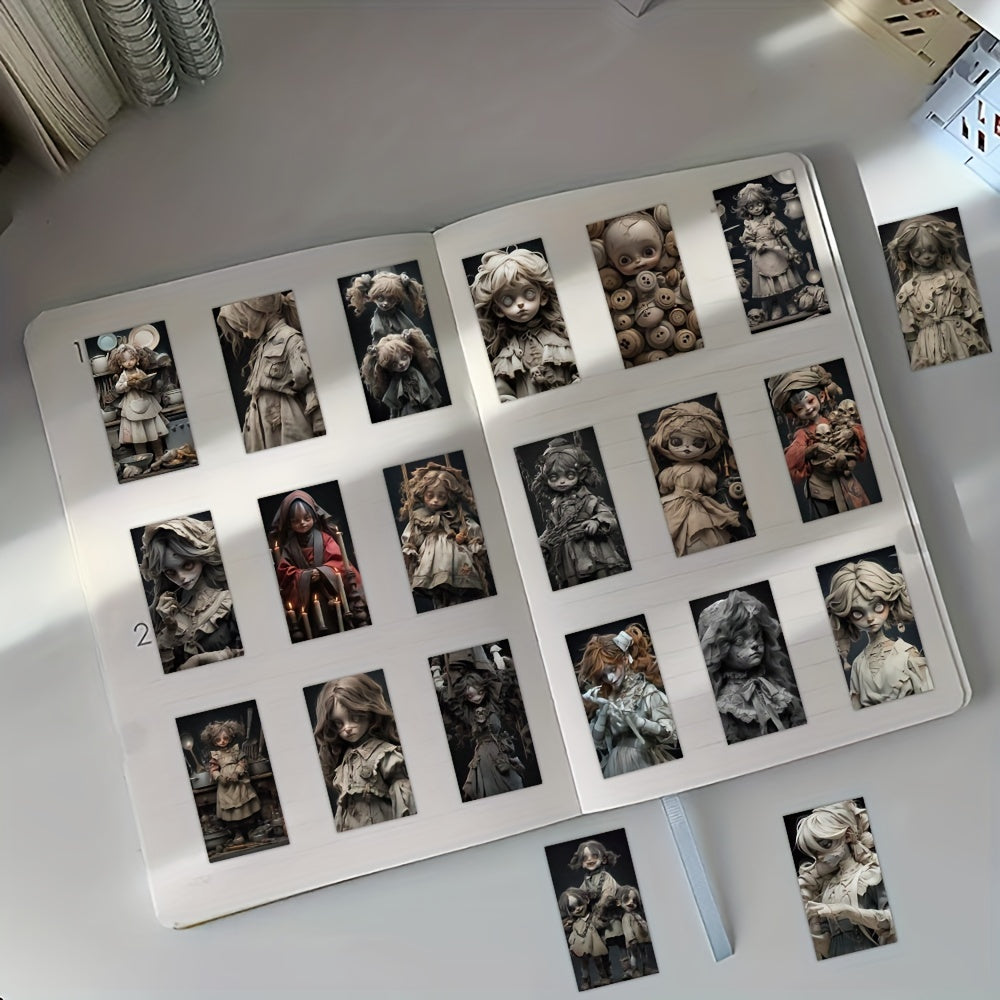 60pcs Horror Doll Graffiti Stickers Waterproof DIY Creative Toys