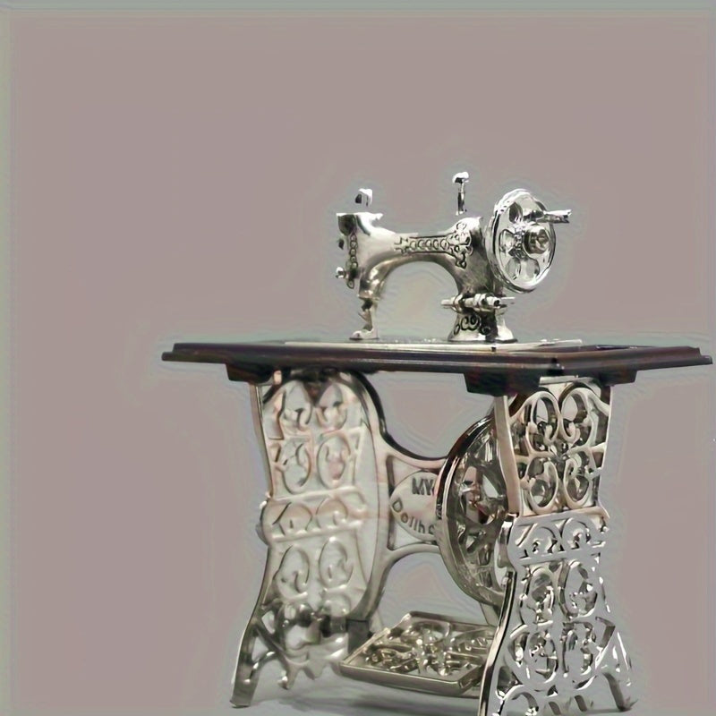 Mini Sewing Machine Toy Retro Model Decor