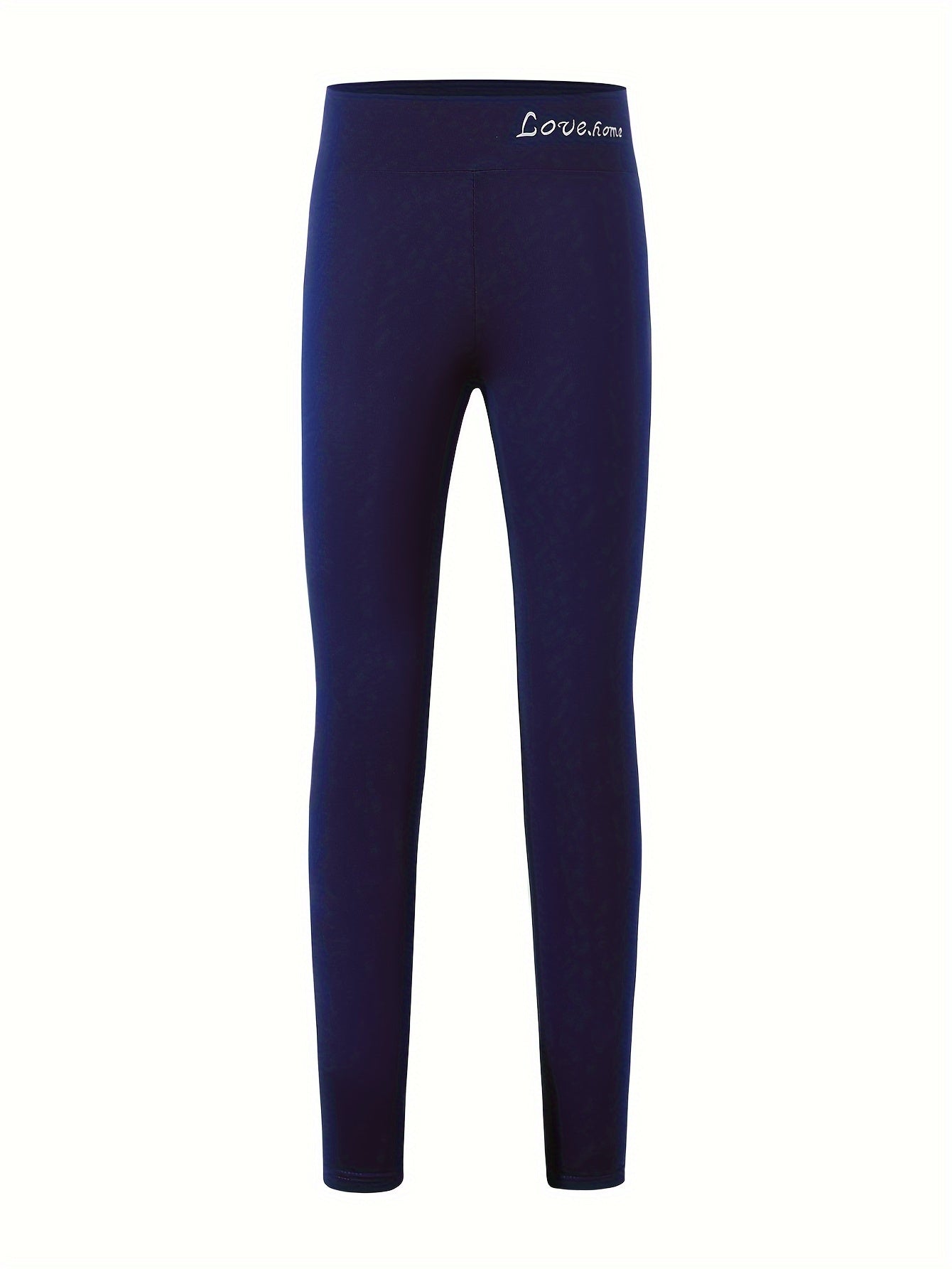 Girls Comfy LOVE HOME Print Leggings Slim Leggings Activewear Pants