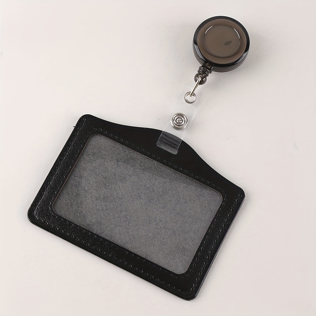 Card Sleeve w/ Easy Pull Buckle Lanyard for Work Card Access