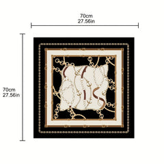 Anchor Chain Print Bandana Shawl Square Scarf Head Wrap