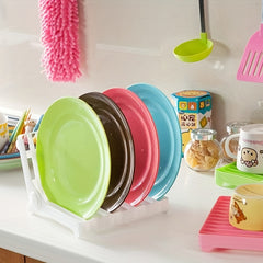 Large Foldable Kitchen Storage Rack with Drain Board & Cup Holder