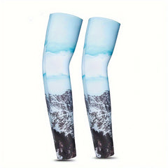 Men's UV Protection Arm Sleeves Printed Armguard