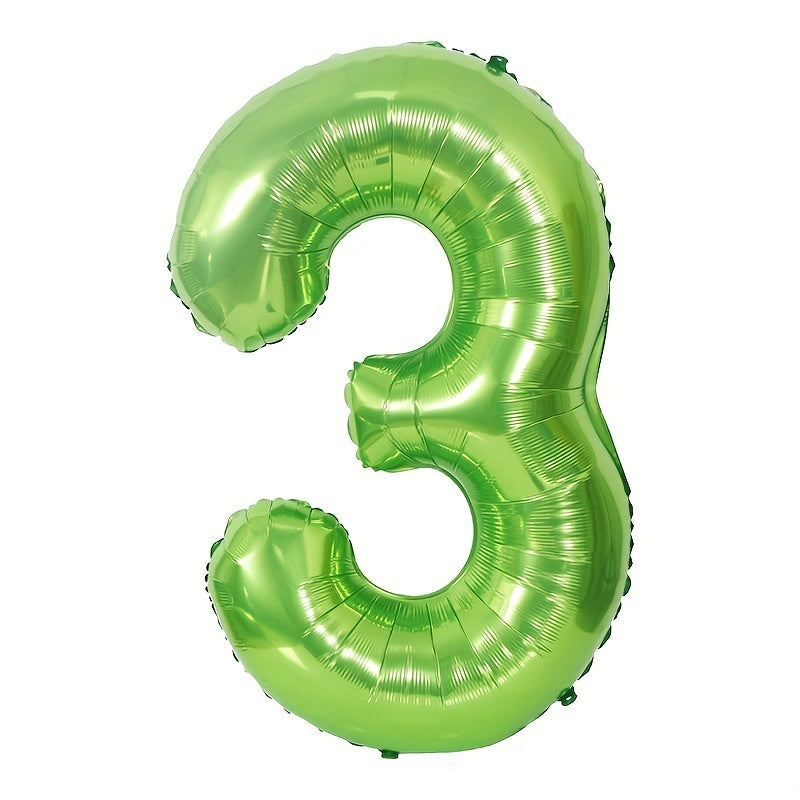 3pcs 32 inch Green Foil Balloons for Engagement Wedding Photos Birthday Decor