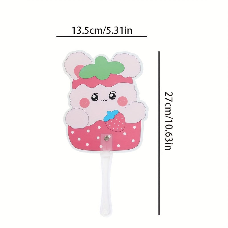 5pcs Cartoon Mini Handheld Fan Portable Beach Fan Children's Gift