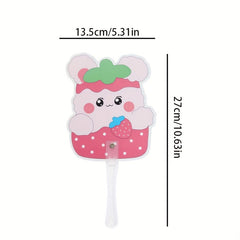 5pcs Cartoon Mini Handheld Fan Portable Beach Fan Children's Gift
