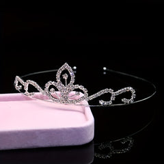 Rhinestone Headband Queen Crown Tiara Head Jewelry Hair Accessories