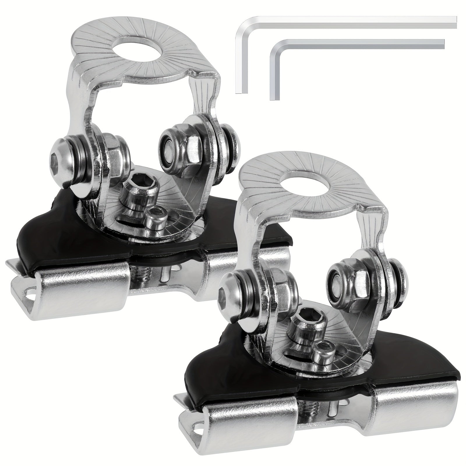 2pcs LED Light Bar Mounting Bracket Universal Adjustable Stainless Steel Holder