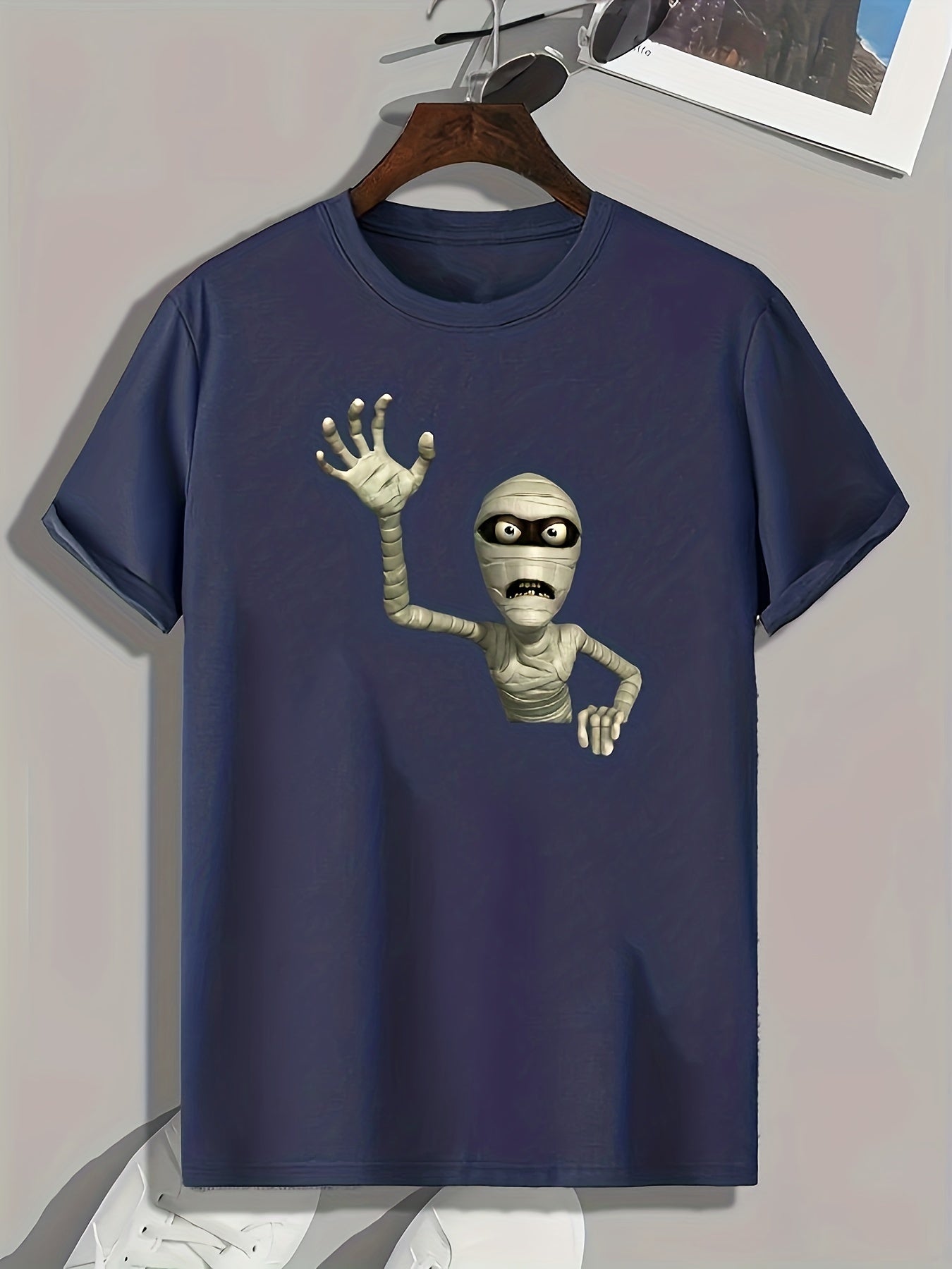Mummy Print Men's Tee for Halloween