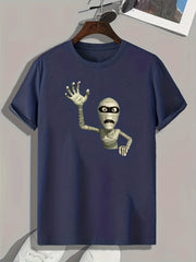 Mummy Print Men's Tee for Halloween