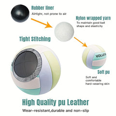 Outdoor Beach Volleyball PU Leather Soft Training Ball