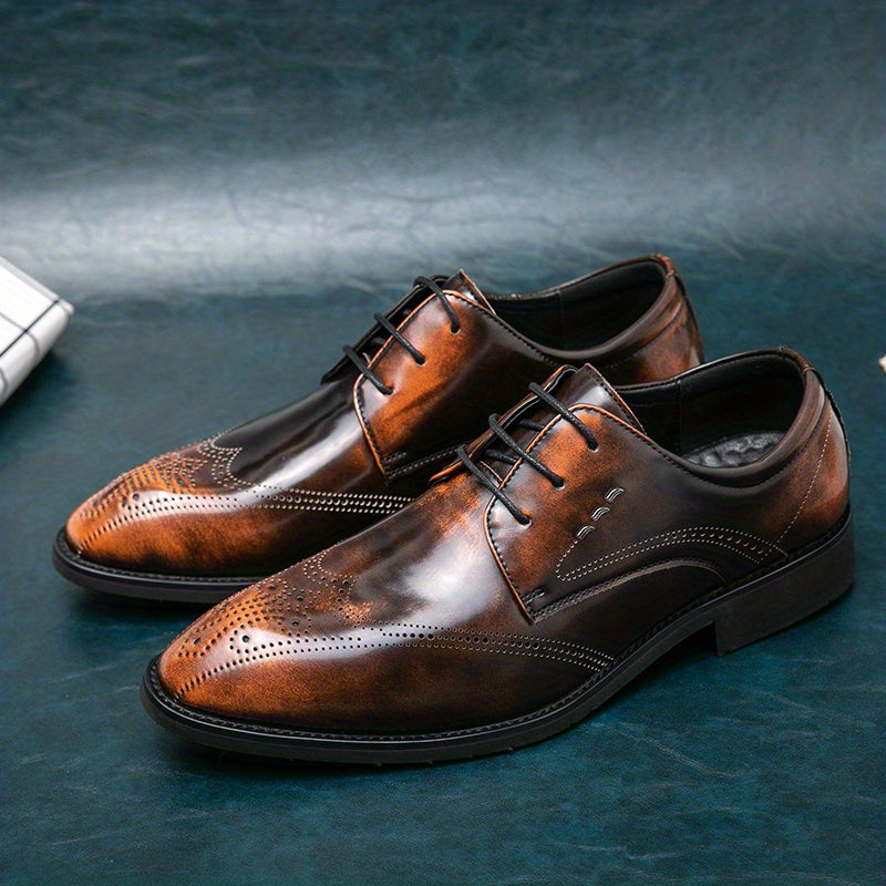 Men's Formal Dress Shoes Lace Up Business Shoes Slip Low Top