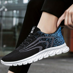 Thick Sole Shock Absorption Mesh Breathable Running Shoes