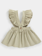 Toddler Baby Girls Corduroy Flying Sleeve Dress